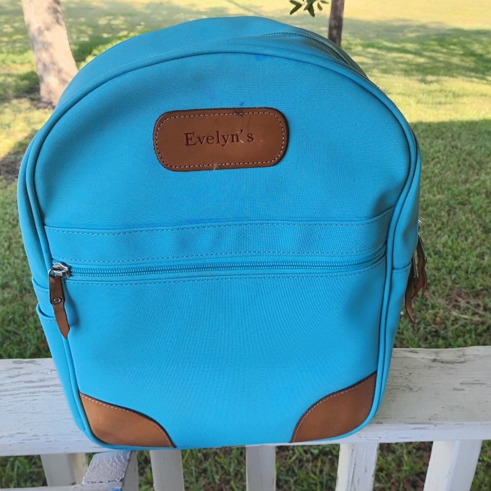 Jon Hart Backpack In Ocean Blue Coated Canvas-Size Large